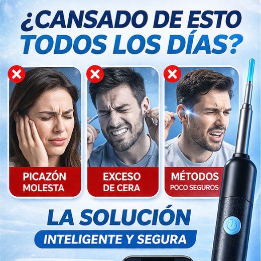 Limpiador de Oídos con Cámara