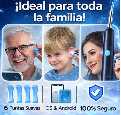 Limpiador de Oídos con Cámara