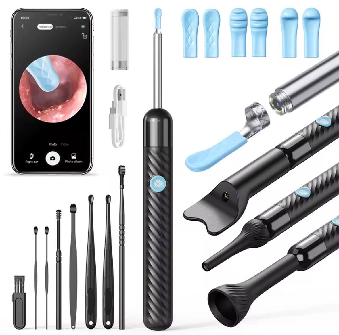 Limpiador de Oídos con Cámara